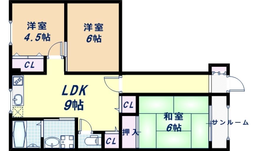 物件名の間取り図