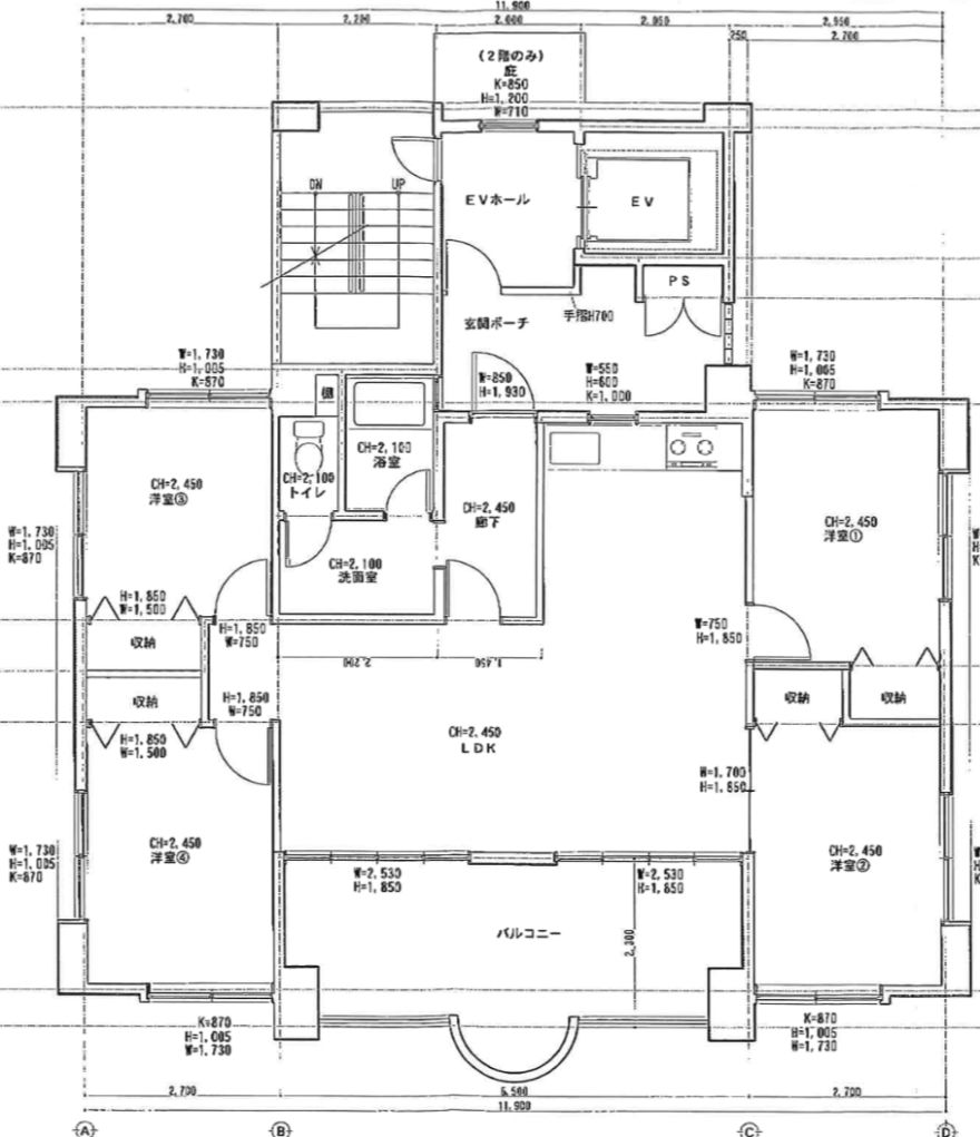 物件名の間取り図