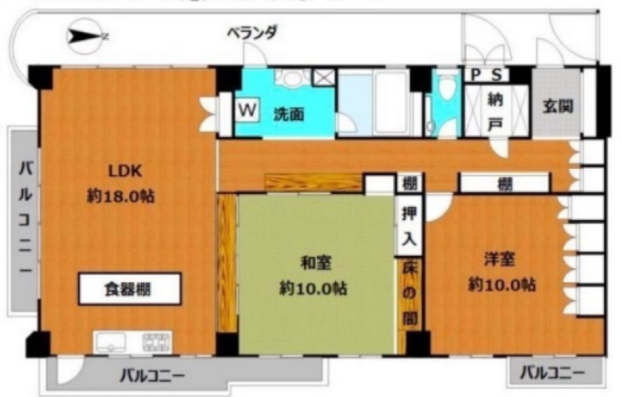 物件名の間取り図
