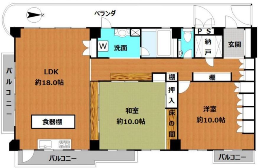物件名の間取り図