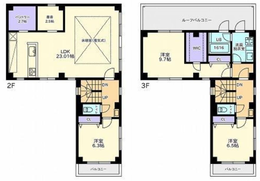 物件名の間取り図