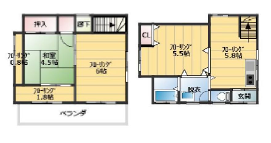 物件名の間取り図
