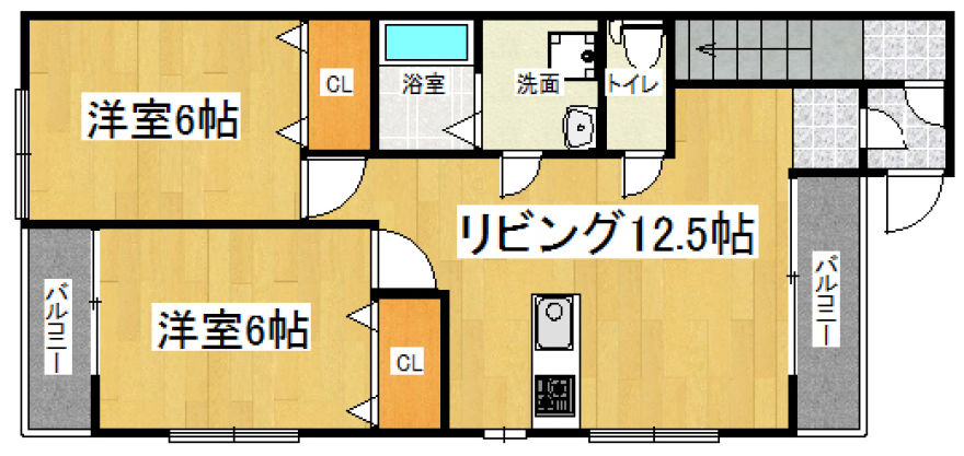 物件名の間取り図