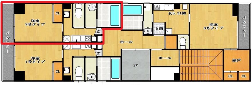物件名の間取り図