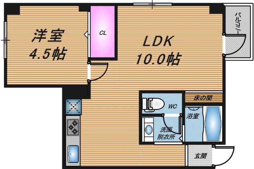 物件名の間取り図