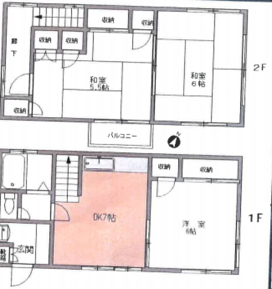 物件名の間取り図