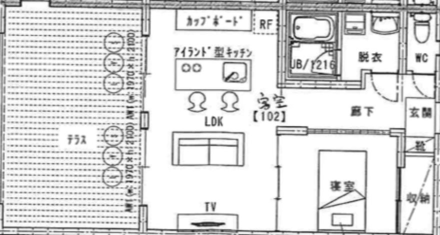 物件名の間取り図