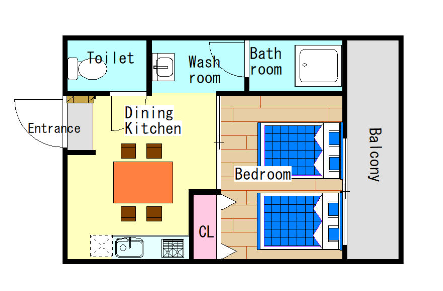 物件名の間取り図