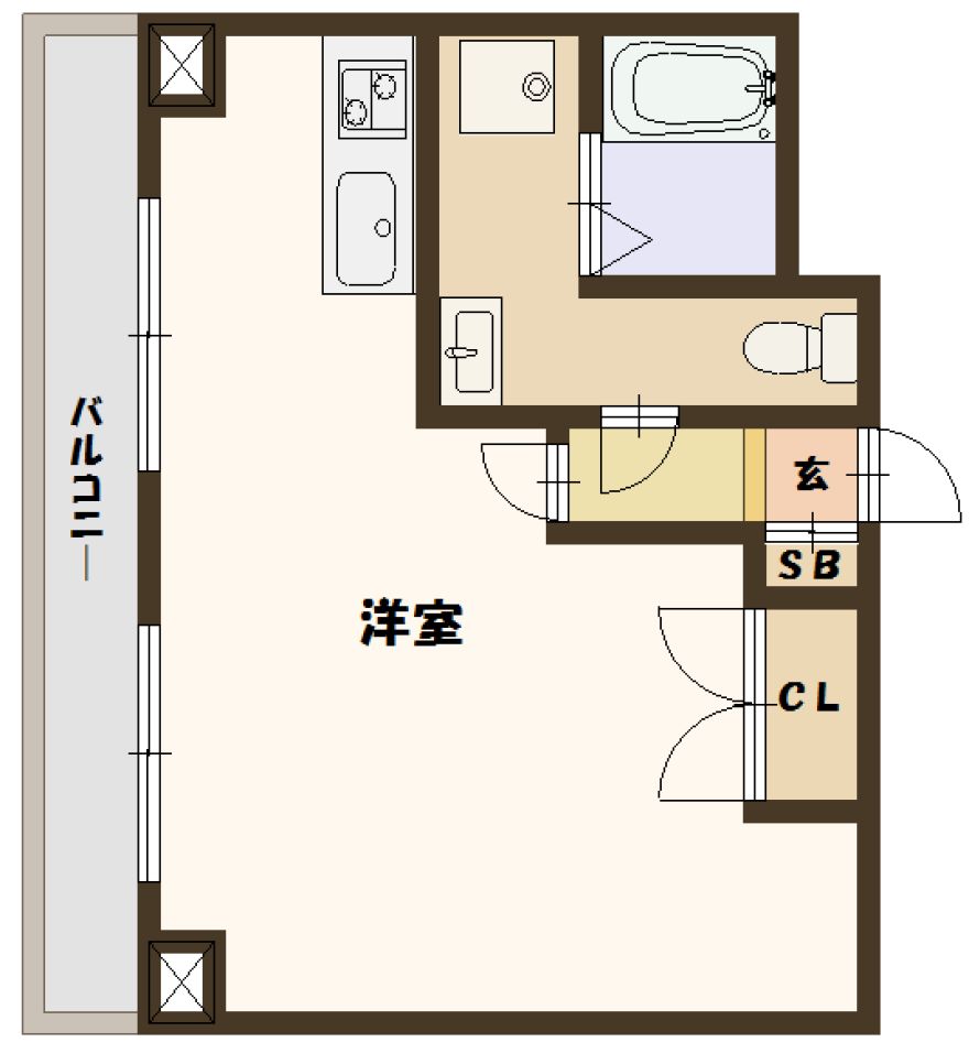 物件名の間取り図