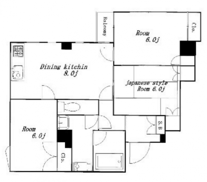 物件名の間取り図